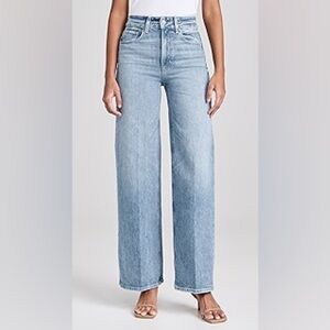 PAIGE Sasha wide leg jeans, size 28